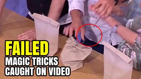 Top 10 Magic Tricks That Failed Miserably Caught On Camera