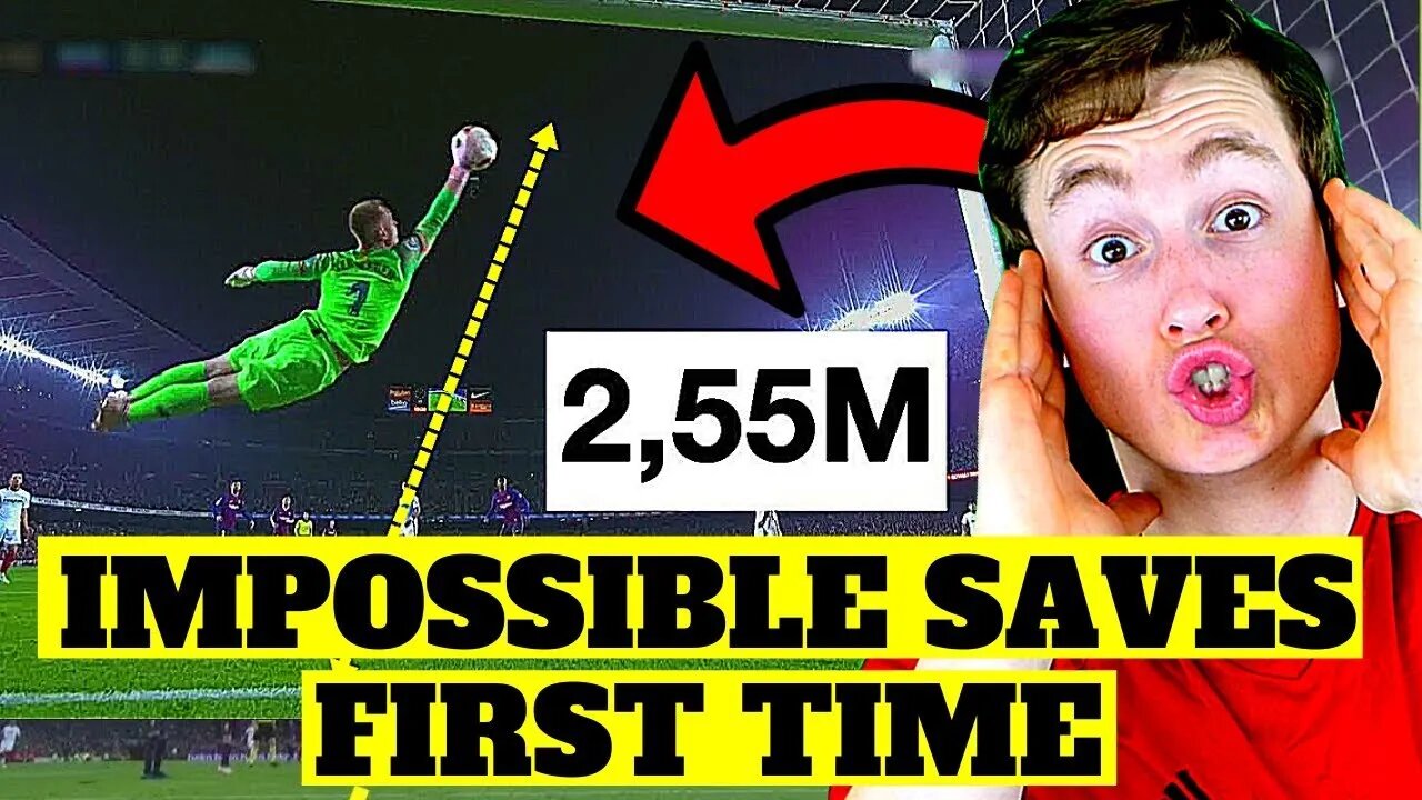 AMERICAN REACTS TO IMPOSSIBLE SAVES IN SOCCER/FOOTBALL (absolutely incredible...)