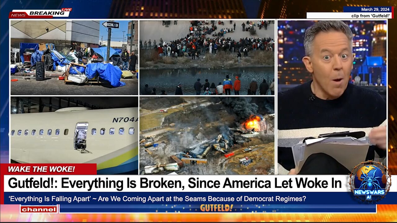 Gutfeld!: Everything Is Broken, Since America Let Woke In (Everything Is Falling Apart)