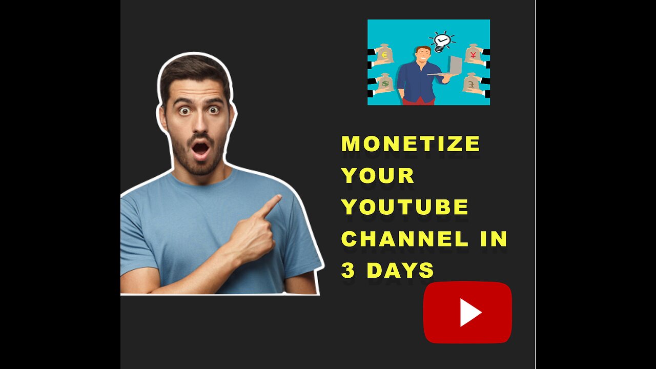 Monetize your YouTube channel in 3 days 💯