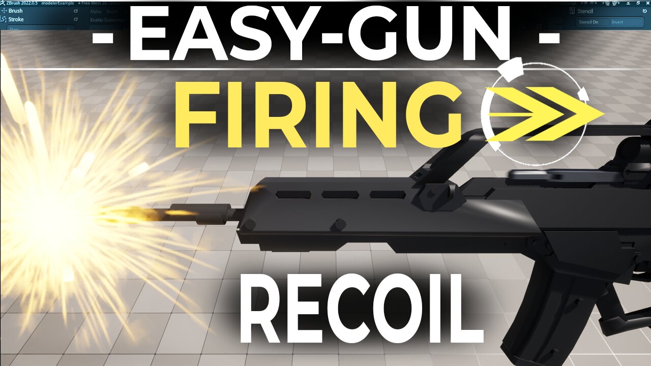 UE5: Easy Gun Recoil (Charging Handle Kick-Back)