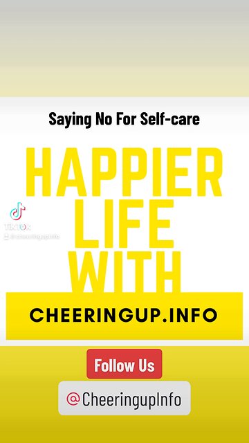 Saying No For Self-care