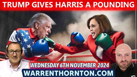 TRUMP GIVES HARRIS A POUNDING WITH WARREN THORNTON & JAMES TWEEDIE