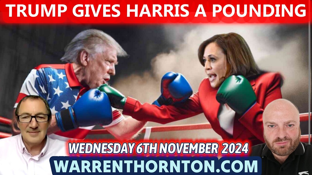 TRUMP GIVES HARRIS A POUNDING WITH WARREN THORNTON & JAMES TWEEDIE