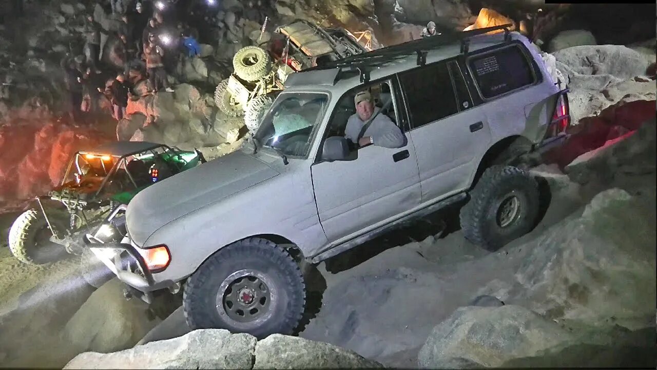 Trying to Break a Land Cruiser Rock Crawling Backwards down Chocolate Thunder