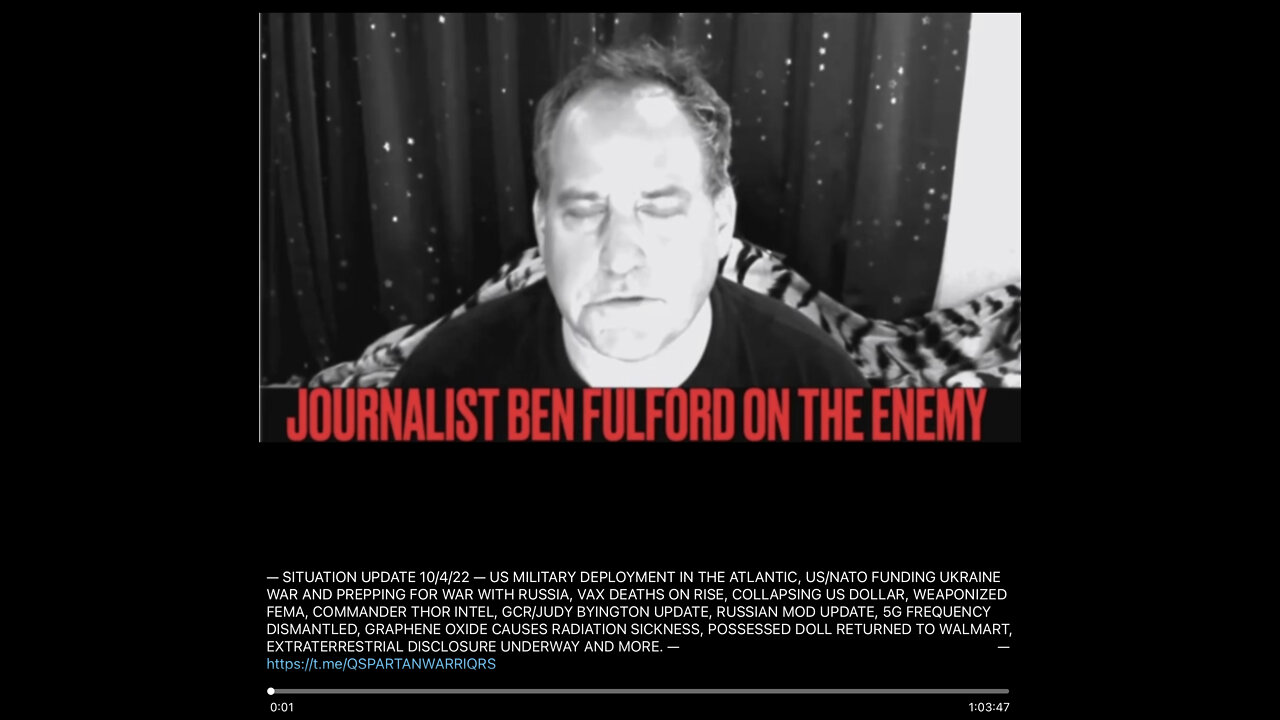 Journalist Ben Fulford on the enemy! Situation updated on 19-4-2022 ( US Military deployment)