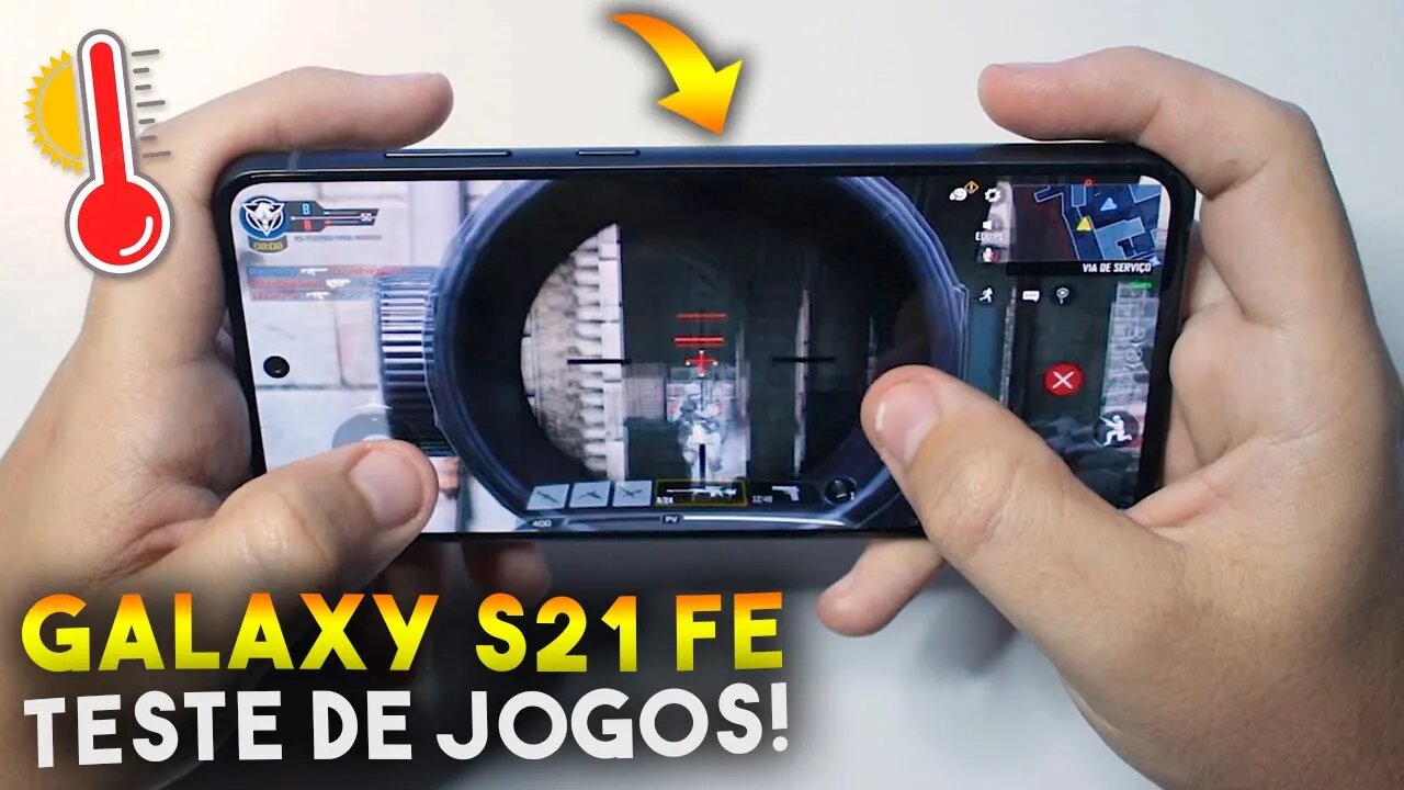 Galaxy S21 FE - Teste de JOGOS! COD Mobile, Free Fire e PES será que roda liso?