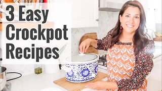 3 Easy Fall Crockpot Meals - So GOOD!