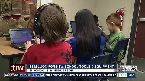 Henderson schools to get $1 million for new equipment