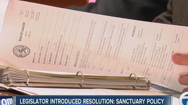 Legislator introduces resolution: Sanctuary policy