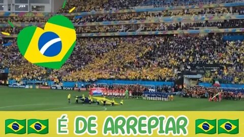 O HINO E A FORÇA DA MULTIDÃO! COMPARTILHANDO O BRASIL E O MUNDO 🇧🇷🇧🇷🇧🇷