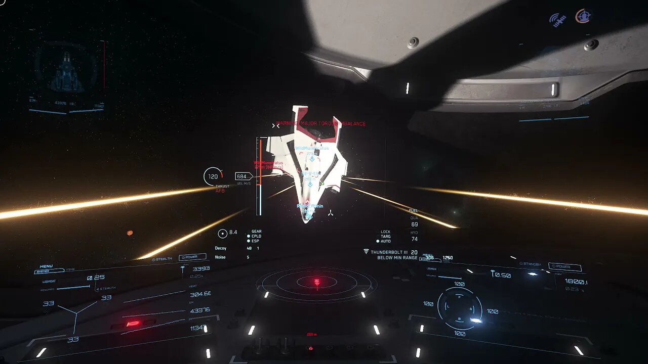 Star Citizen #MLTC some freindly shooting ....ended by 30K