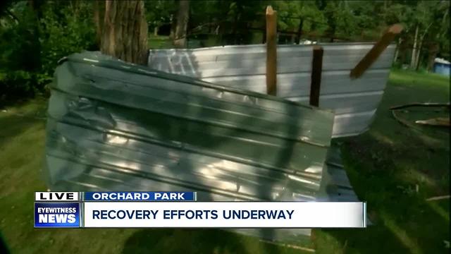 Tornado rolls through Orchard Park