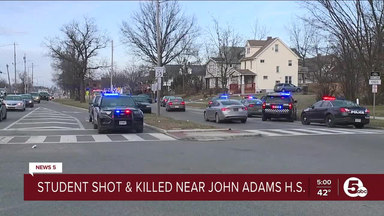 Student shot and killed at bus stop