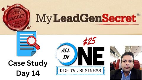 Day 14 $1000 Per Month Case Study My $25 All In One Business My Lead Gen Secret