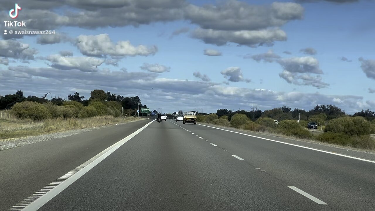 Drive toward bunbury WA