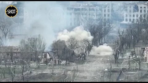 Russian Strikes On A Group Of Ukrainian Militants Who Tried To Escape From Azovstal In Mariupol