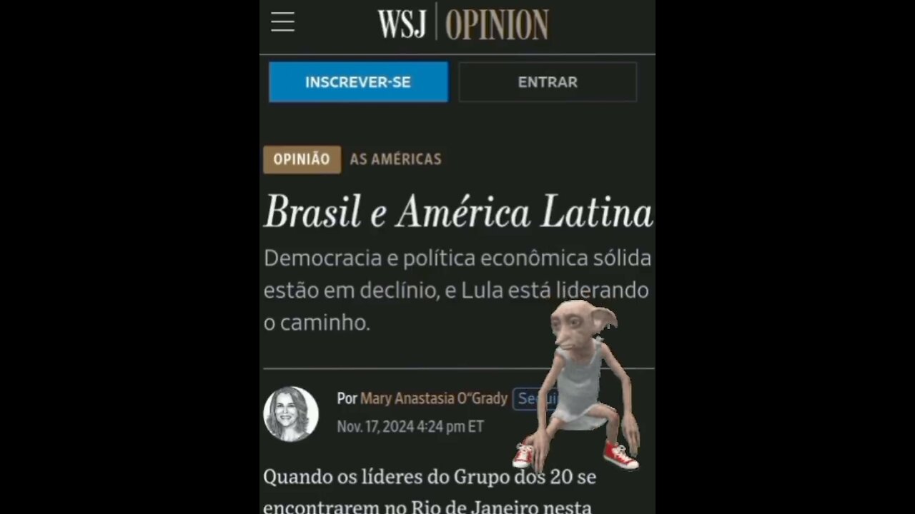 WSJ: Lula da Silva arasta o Brasil para uma vala cada vez mais profunda.