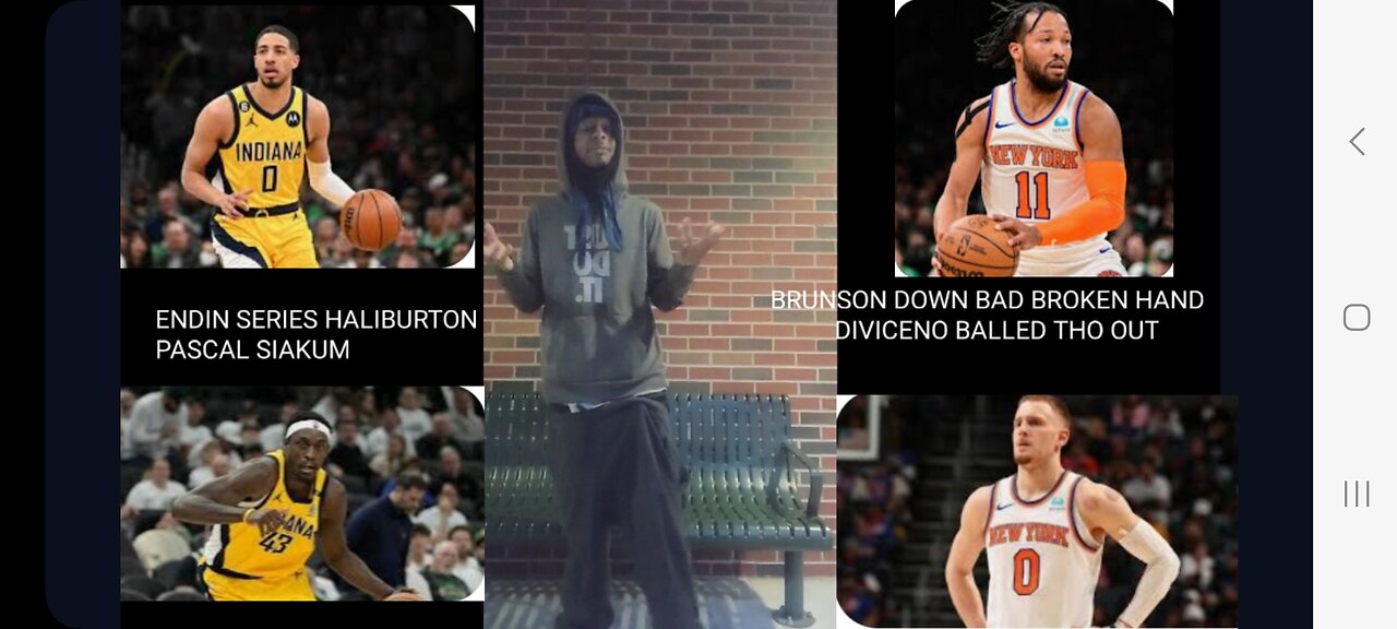 IND VS NY ENDIN SERIES GOIN OUT SAD BRUNSON BROKEN HAND DIVICENO BALLED WW HALIBURTON PASCAL UP💪🏾🔵