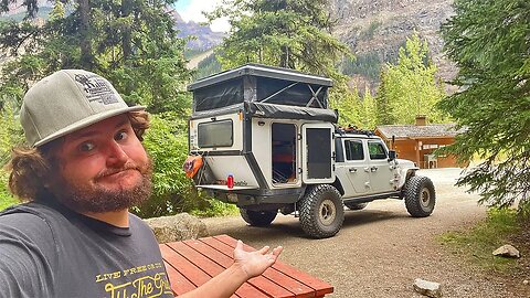 I SOLD OUT (again) Camping at a Campground in Canada while living out of my Jeep Gladiator