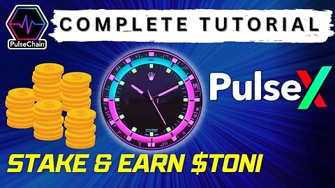 How to trade on Pulsechain PulseX & earn TONI coins by Daytona Finance for FREE | Staking Tutorial