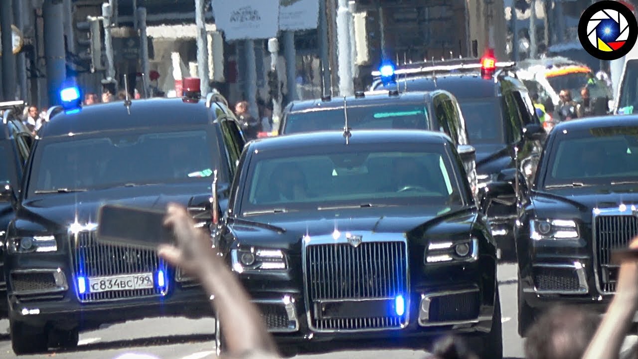 Russian President Vladimir Putin's Motorcade Arrives in Geneva to meet Joe Biden