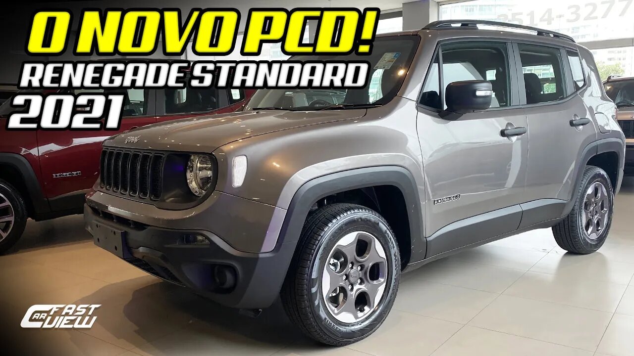 JEEP RENEGADE STANDARD 1.8 FLEX 2021 EM DETALHES! VERSÃO DE ENTRADA COM PREÇO BAIXO Fast Car View