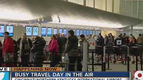 CVG expects a busy travel day in the air