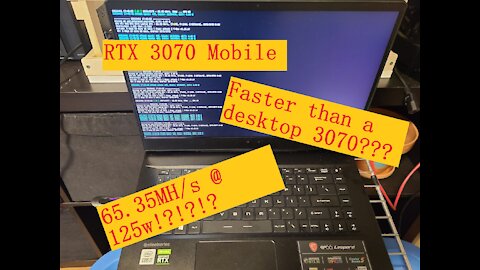 RTX 3070 Mobile Laptop - Faster than a desktop 3070?