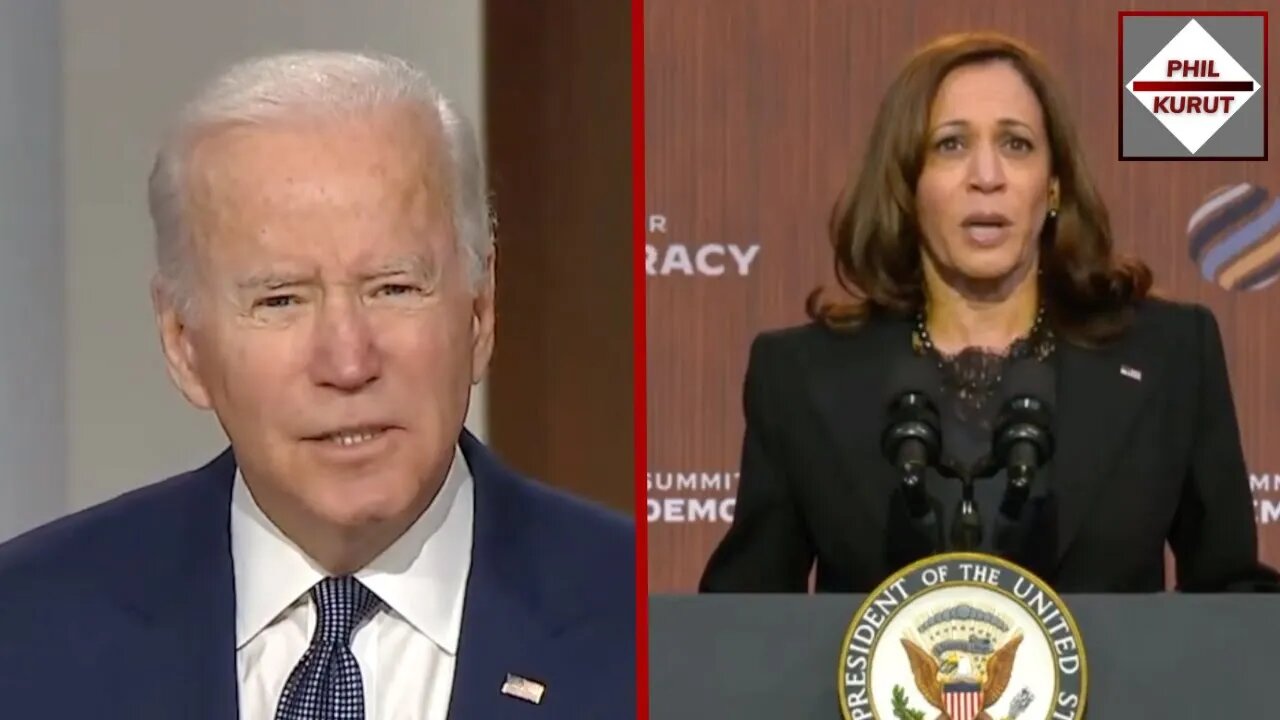 Joe Biden and Kamala Harris Call Out Biden at the Summit for Democracy