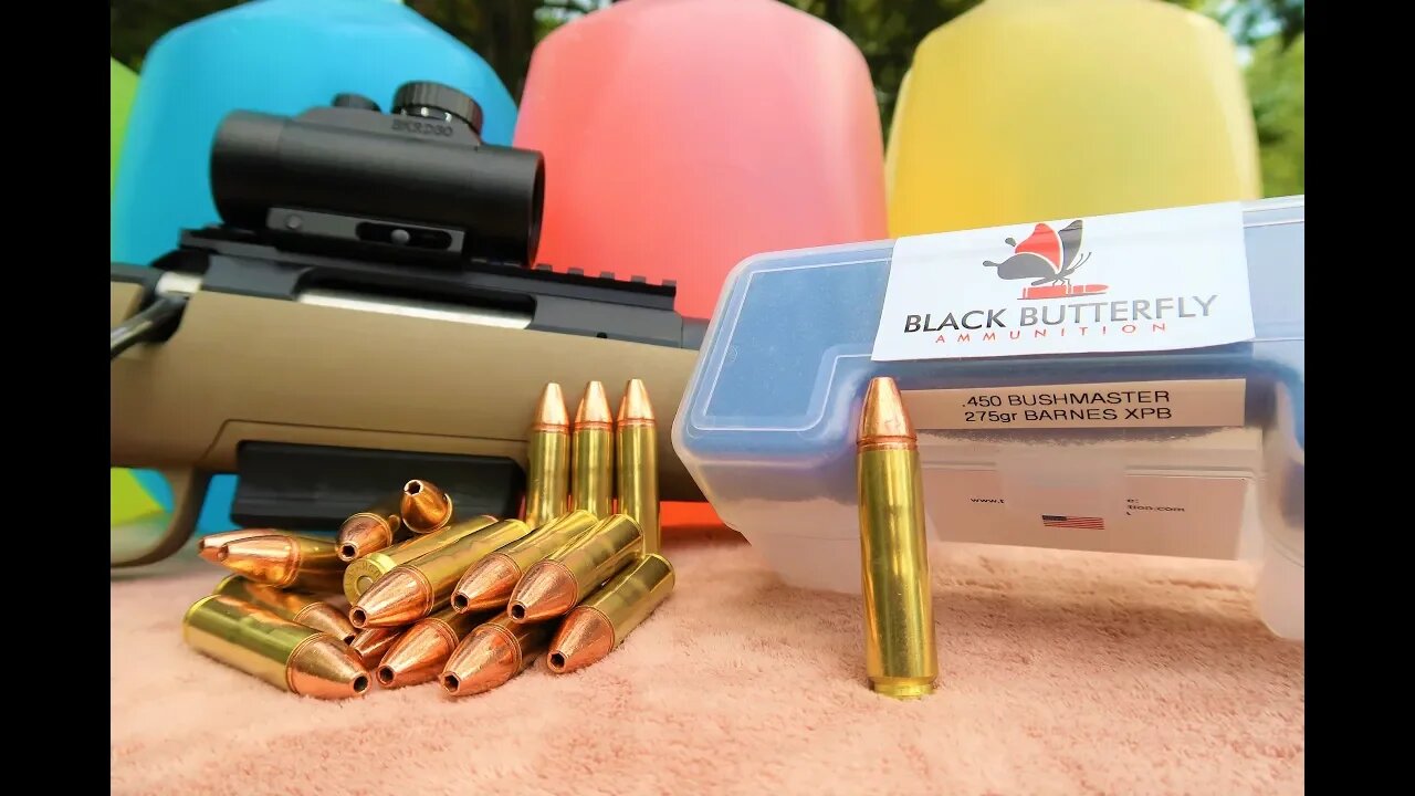 Best 450 Bushmaster Ammo!!! - Black Butterfly ammunition