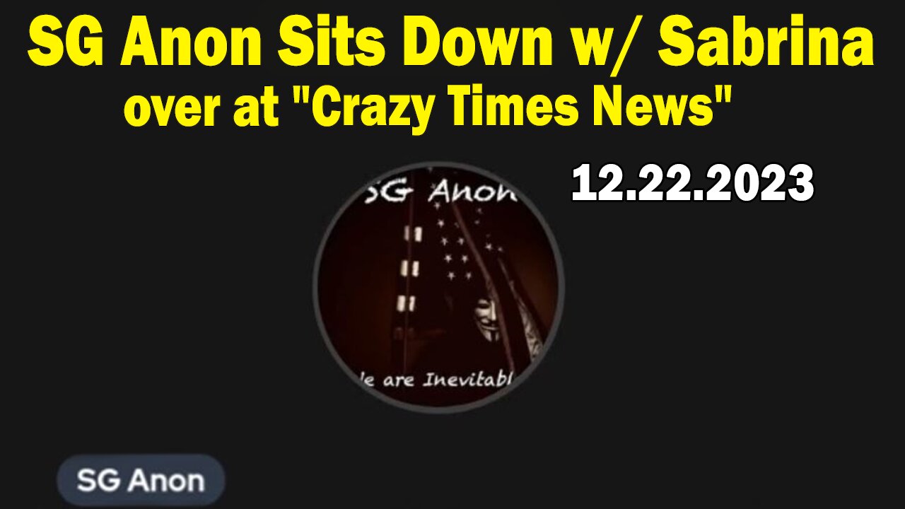 SG Anon Sits Down w/ Sabrina (5DGramma) over at "Crazy Times News"