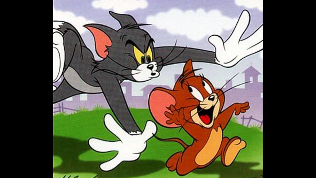 Tom and Jerry fighting on milk