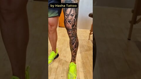 Stunning Work By Hasha Tattoo #shorts #tattoos #inked #youtubeshorts