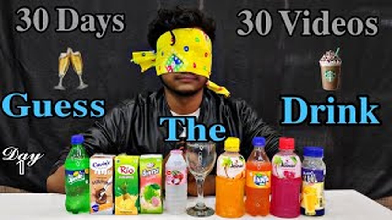 Guess The Cold Drink Challenge || Soft Drink || 30days vs 30videos || Luxrider