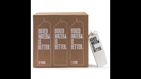 Boxed Water 33.8 oz. (12 Pack) – Purified Drinking Water in 92% Plant-