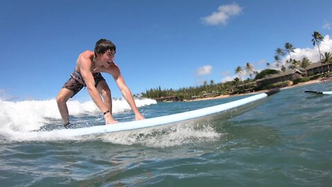 Producer, Ryan Parks surfing like a chimp on Hawaii!