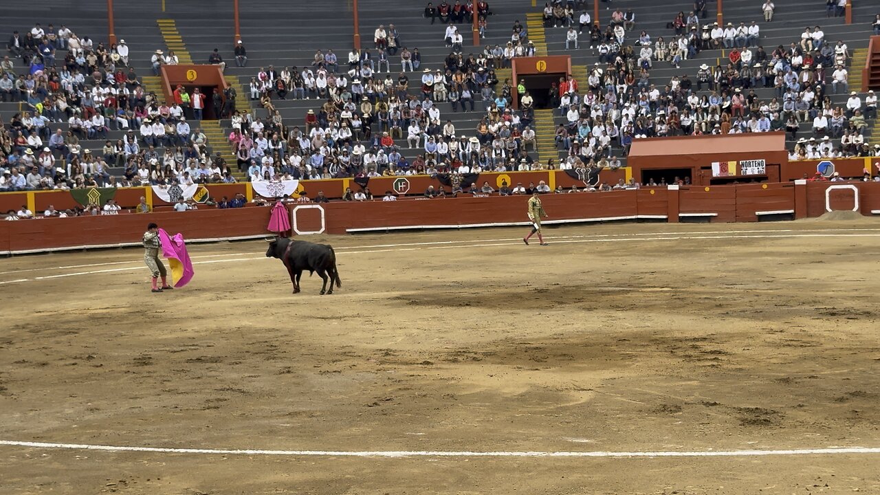 Joaquín Caro en el tercio de las banderillas