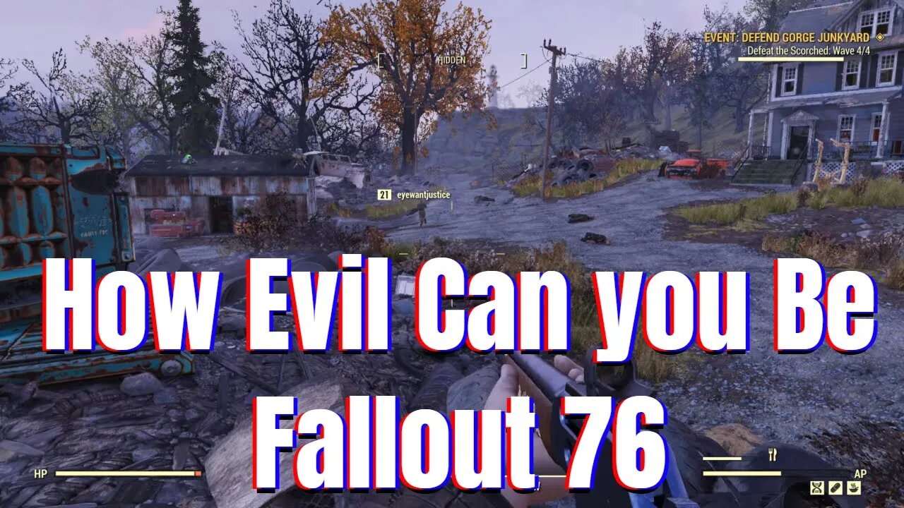 How Evil Can You Be Fallout 76