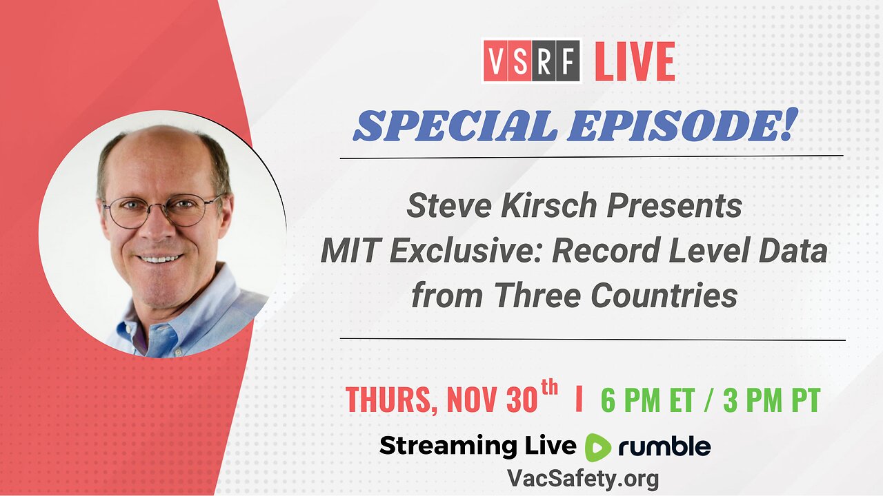 VSRF Live #104: Exclusive MIT Speech by Steve Kirsch