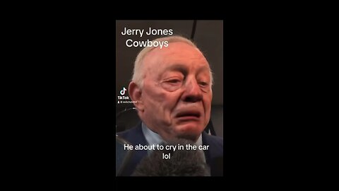 Jerry Jones crying in the car after the Cowboys playoff loss