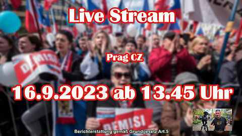 Live Stream am 16.9.2023 aus Prag CZ