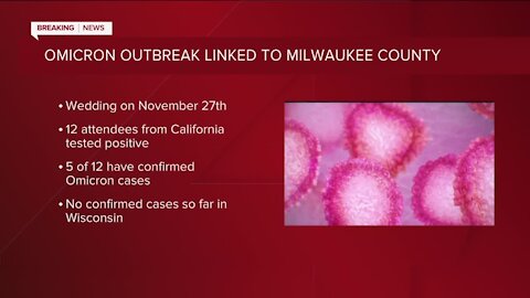 Confirmed Omicron cases in California linked to Milwaukee County wedding