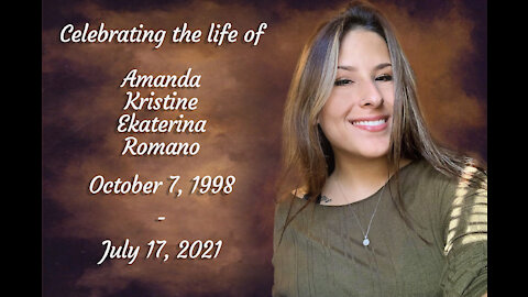 The Celebration of the life of Amanda Romano