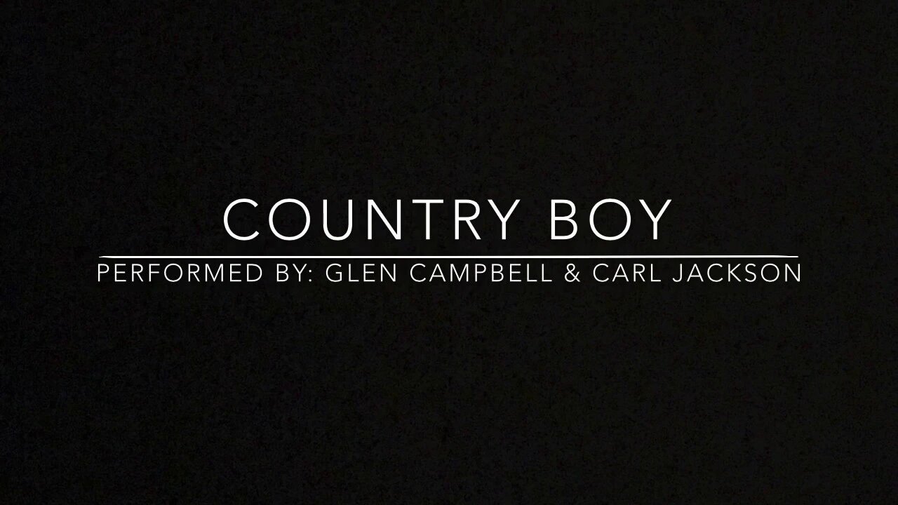 Glen Campbell and Carl Jackson, "Country Boy," on the BBC