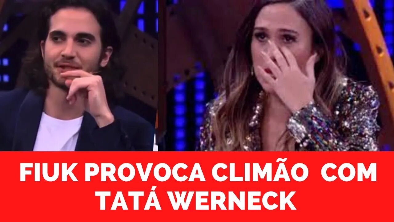 Tatá Werneck e Fiuk protagonizam climão no 'Lady Night' e cantor é massacrado na web.