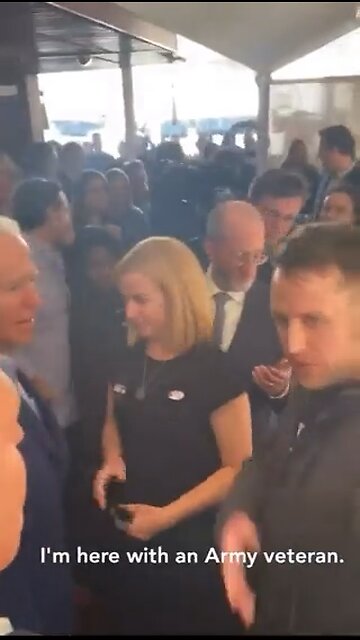 Military veterans confront Joe Biden￼