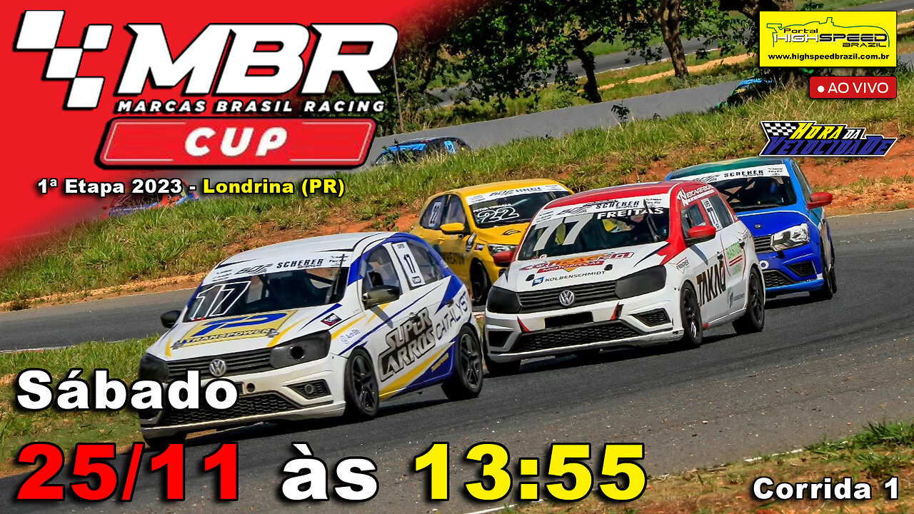 🔴 MARCAS BRASIL RACING CUP | Corrida 1 | 1ª Etapa 2023 | Londrina (PR) | Ao Vivo