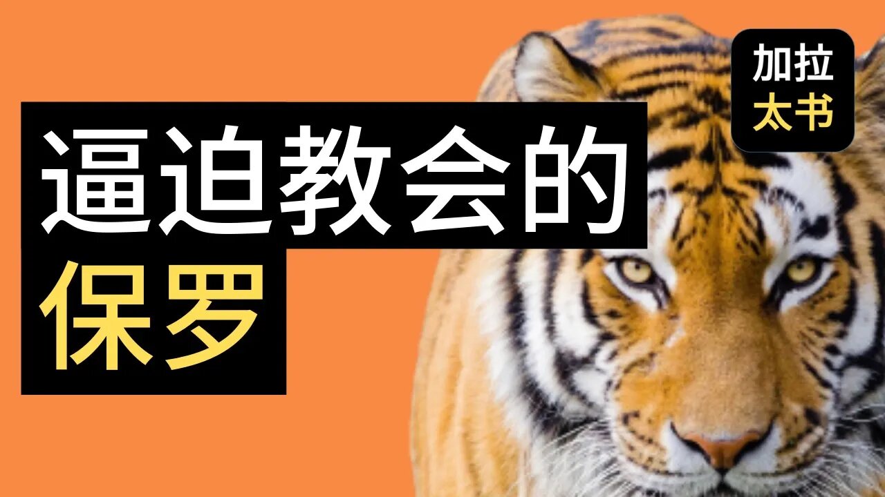 【大鸟 读经分享#11】逼迫教会的保罗 加拉太书 1:13-14