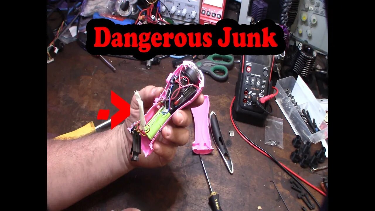 Damsel In Defense Stun Gun Repair, most dangerous charging circuit troubleshooting unsafe fire risk